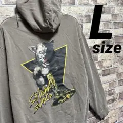 ウェアウルフ パーカー Lサイズ　ピグメント加工 ブラウン hoodie