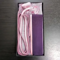 和装小物３点セット 紫、ピンク