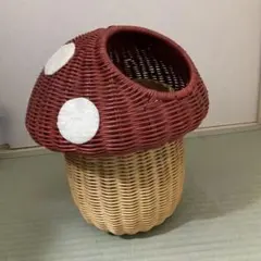 エコクラフト クラフトバンド きのこハウス小物入れ - メルカリ
