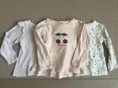 【中古】petit main/プティマイン/長袖カットソー/110サイズ/3枚
