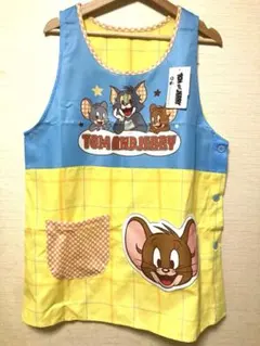 新品キャラクターエプロン　M-Lサイズ　トムとジェリー　保育士　幼稚園のサムネイル