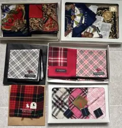 バーバリー、セリーヌなどブランドハンカチ12枚まとめ売り【未使用品】