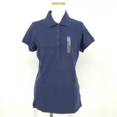 /a【未使用】ユニクロ ストレッチ カノコ ポロシャツ 半袖 XL トップス 紺のサムネイル