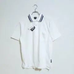 新品 ZEAL ポロシャツ M 白 半袖 スポーティ 薄手 爽やか 春夏