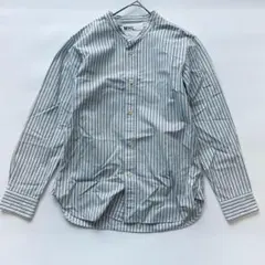 MHL】マーガレットハウエル ブルー長袖シャツ 日本製 サイズⅡ Mサイズ 