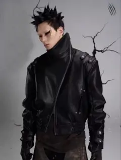ジャケット・アウター 00s archive GOA Patchwork Leather Jacket Rare 00s Archive bajra Goat leather JKT - メルカリ