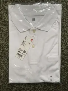 ユニクロ　ドライカノコポケツキポロシャツ(半袖) 160cm 白