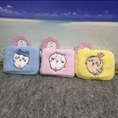 ちいかわ ハチワレ うさぎ ふわふわミニポーチ 3個セット