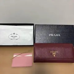 美品】ハワイ PRADA サフィアーノレザー 長財布 パスケース付 - メルカリ