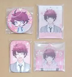 【A3!】『咲夜』缶バッジ＆アクキー＆ミニ色紙＆『シトロン＆椋＆東』ミニ色紙