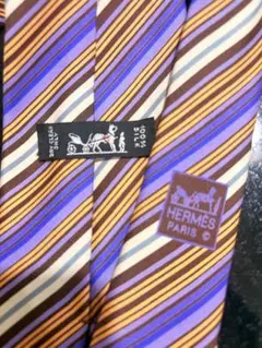 HERMES ネクタイ　ストライプ
