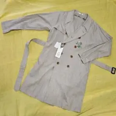 【新品】 PaulSmith スプリング トレンチコート 麻 刺繍 M