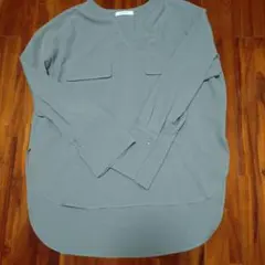 【JEANASIS】 Vネック長袖シャツ