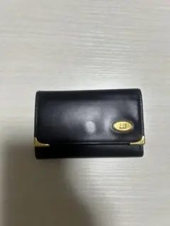 dunhill 黒 レザー キーケース