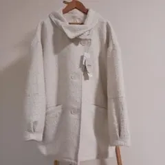 【新品】omiコラボ 裏ブークレージャケット レディース Lサイズ アイボリー