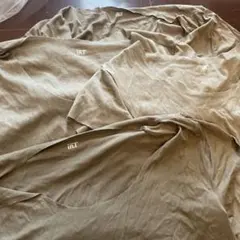 int VネックTシャツ 4枚セット オリーブグリーン