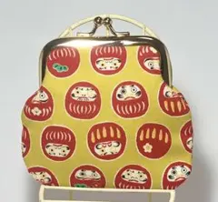 だるま柄がま口財布