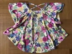 【ANNASUI mini】花柄 フレアカットソー