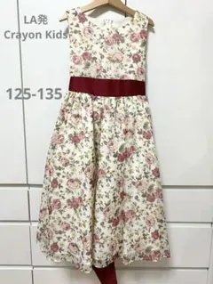 6)LA発クレヨンキッズ♡ノースリーブドレス♡130cm