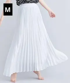 Doux　Belle　ロングプリーツシフォンスカート　ホワイトのサムネイル