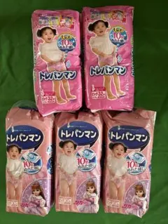 新品 トレパンマン 女の子用 ビッグ 5袋セット 計154枚