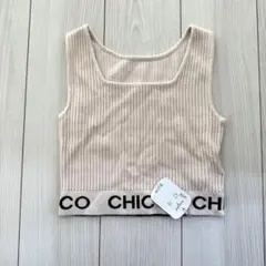 新品未使用　CHICO クロップドタンクトップ アイボリー