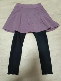27☆まとめ買い対象　デビロック　スカート付きレギンス 110cm パープル