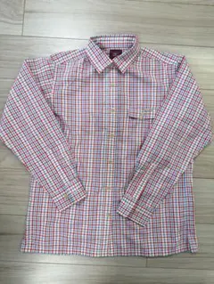 Mizuno アウトドア チェック柄 長袖シャツ レディースM