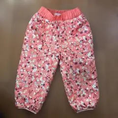 パタゴニア　リバーシブル　フリース　ボア　ズボン　パンツ　女の子　2T 花柄