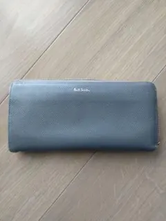 Paul Smith 長財布 グレー ピンク ジャンク品 箱付き