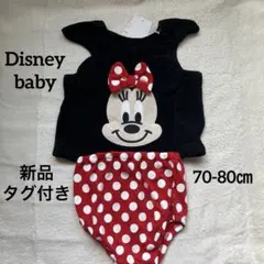 【新品タグ付き】 ディズニーベビー なりきり　ミニー　セットアップ　パイル生地のサムネイル