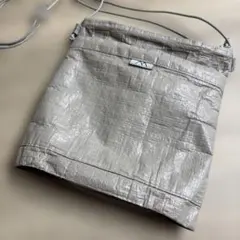 軽量 サコッシュ ショルダーバッグ グレージュ