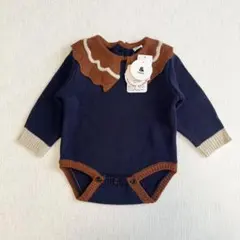 【タグ付き新品未使用】バースデイ &mignon ニットロンパース 80cm