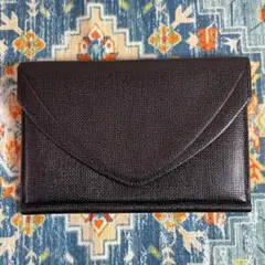 Lune Crysty がま口クラッチ財布 ブラック VINTAGE 日本製