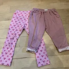 ミッキー柄ピンクボトムス サイズ100 まとめ売り　2枚セット