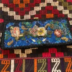 usedお出かけクラッチバッグ＊ビーズ刺繍＊クラシック