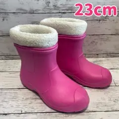 美品　23cm スノーブーツ 長靴 ボア　取り外し可能　女の子　雪　イグニオ