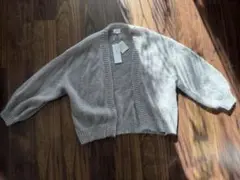 LANVIN en Bleu グレー カーディガン 38