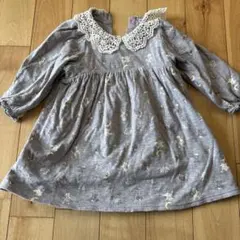 cottoli95cm動物柄長袖ワンピース