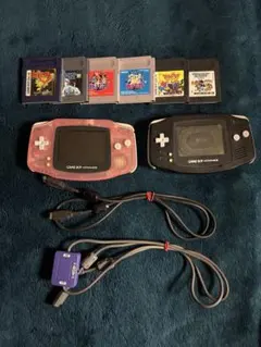 ら*ん様 【ゲームボーイアドバンス】本体×2、ソフト×6、通信ケーブル×2