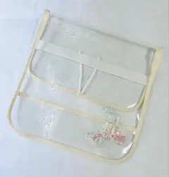 학교 가방 커버, 투명 커버, 샤카샤카, 베이지, 화이트, 문