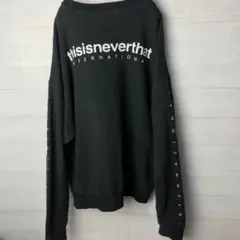 Thisisnverthat トレーナーバックプリント　L　K2503084
