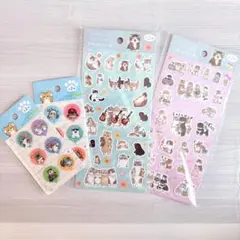 mofusand モフサンド　まとめ売り４点セット　シール＆付箋　セリア　文具