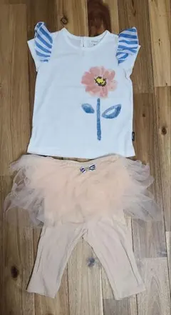 seraph　ベビー服 トップス チュチュ付きレギンス セットのサムネイル