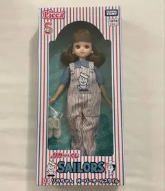 リカちゃん セーラー ストライプオーバーオール