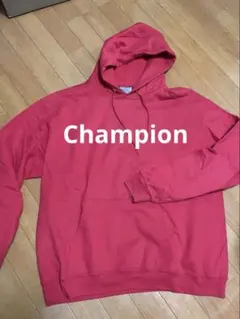 Champion チャンピオン　裏起毛レッド パーカー XL