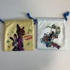ズートピア２　ランチ巾着M ニック　ジュディ