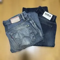 EDWIN ダークブルーデニム 31インチ　２本セット