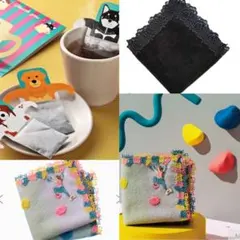 近沢レース　タオルハンカチ　 ボルダリング　ピンク　&. ローズ　KALDI