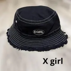 x-girl ブラック バケットハット ワンサイズ
